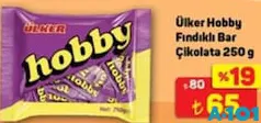 ÜLKER HOBBY FINDIKLI BAR ÇİKOLATA 250 G